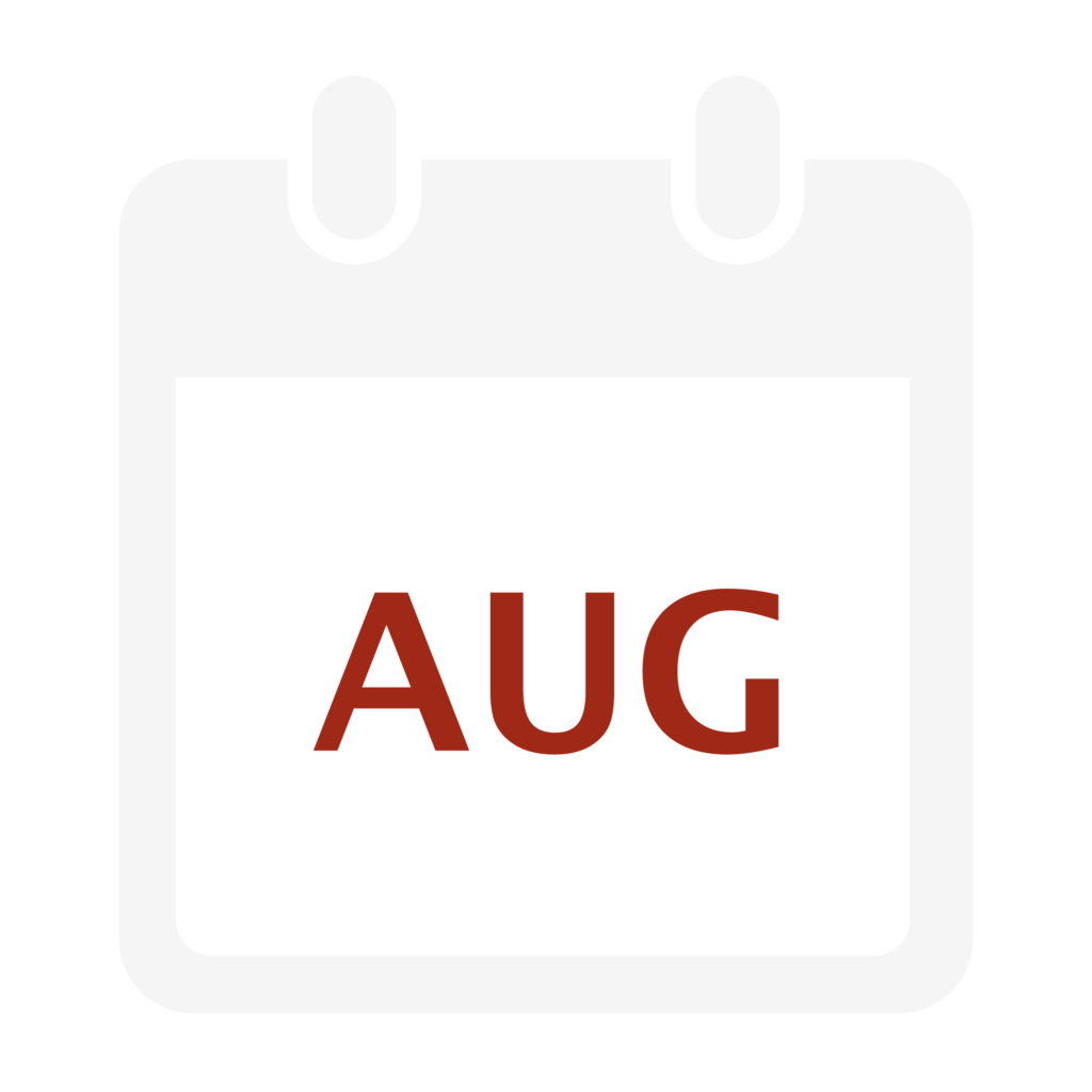 Calendar Icon for August