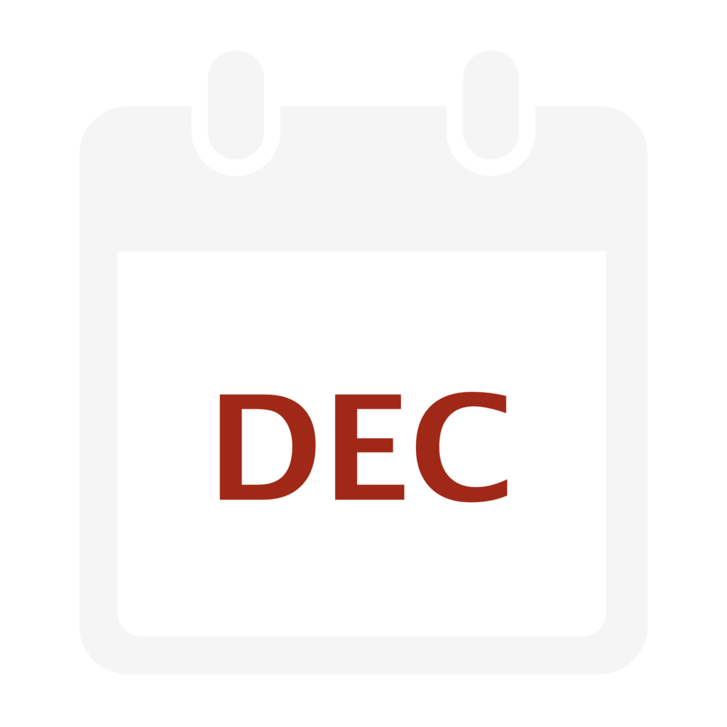 Calendar Icon for December