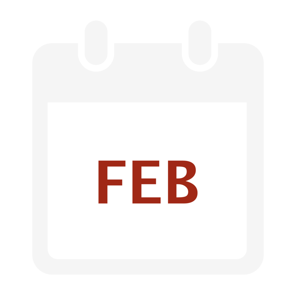 Calendar Icon for February
