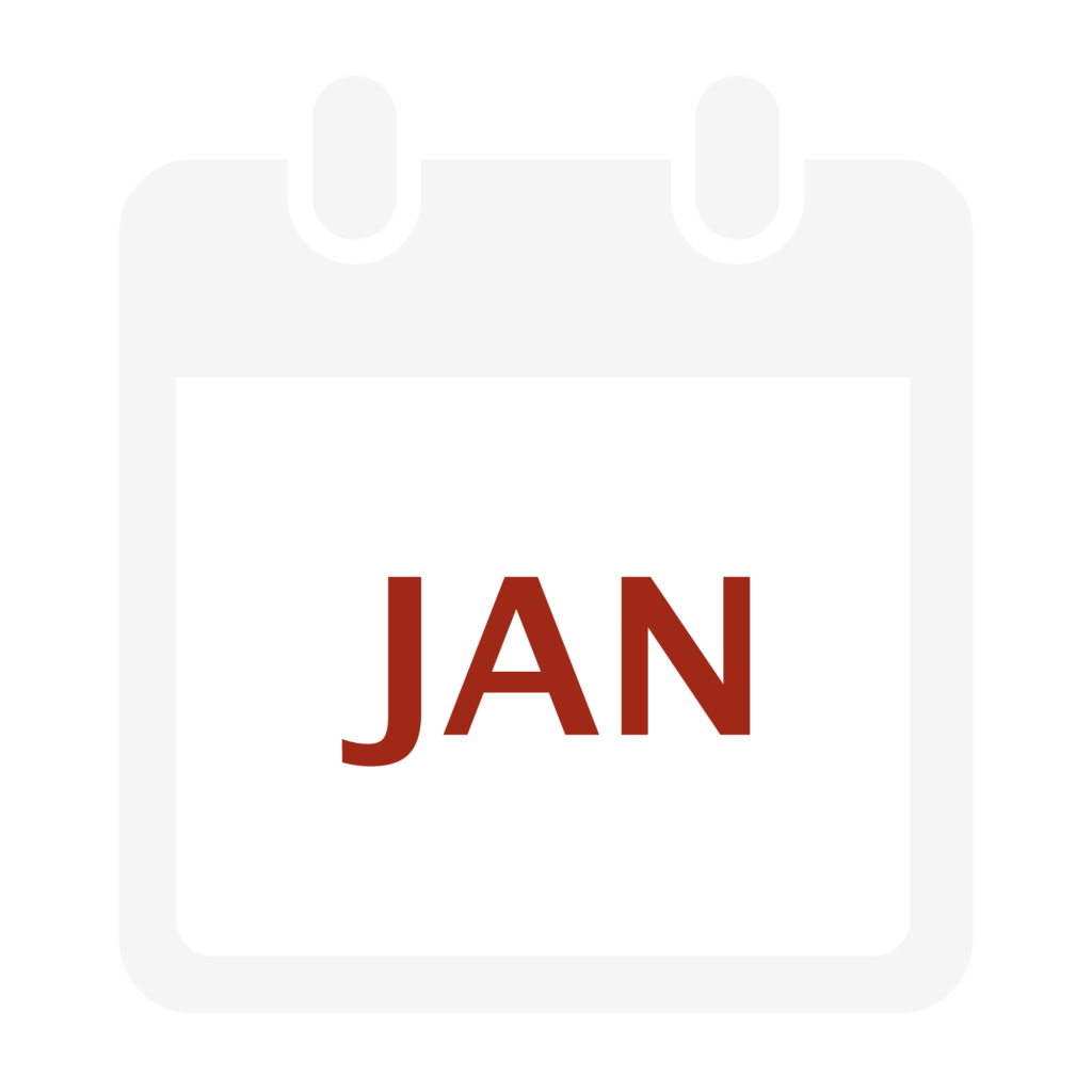 Calendar Icon for January
