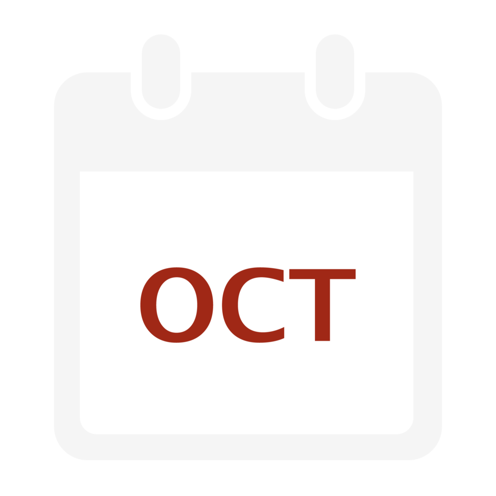 Calendar Icon for October
